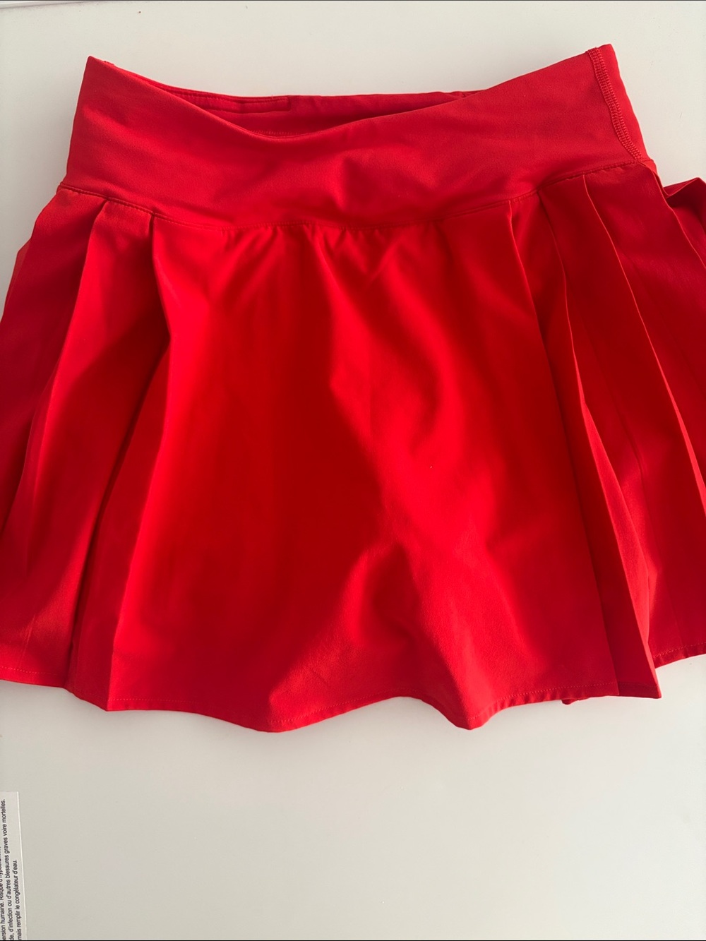 lululemon athletica Red Pleated Athletic Skort